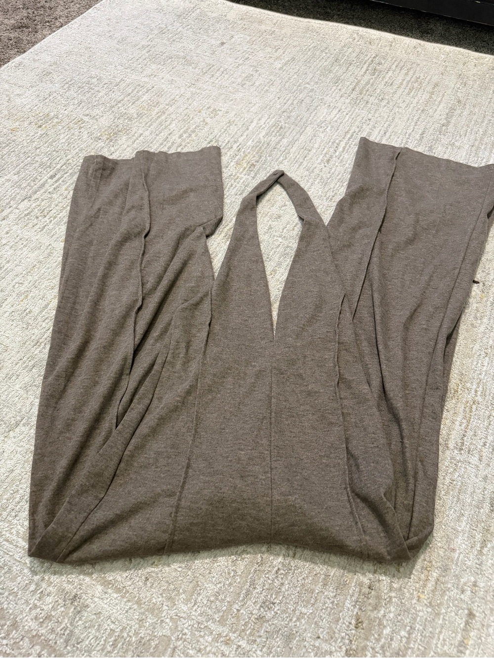 Sleeveless V-Neck Knit Jumpsuit